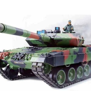 RC Panzer "German Leopard 2A6" Heng Long 1:16 mit Rauch&Sound und Metallgetriebe (Stahl) -2,4Ghz V7.0-0