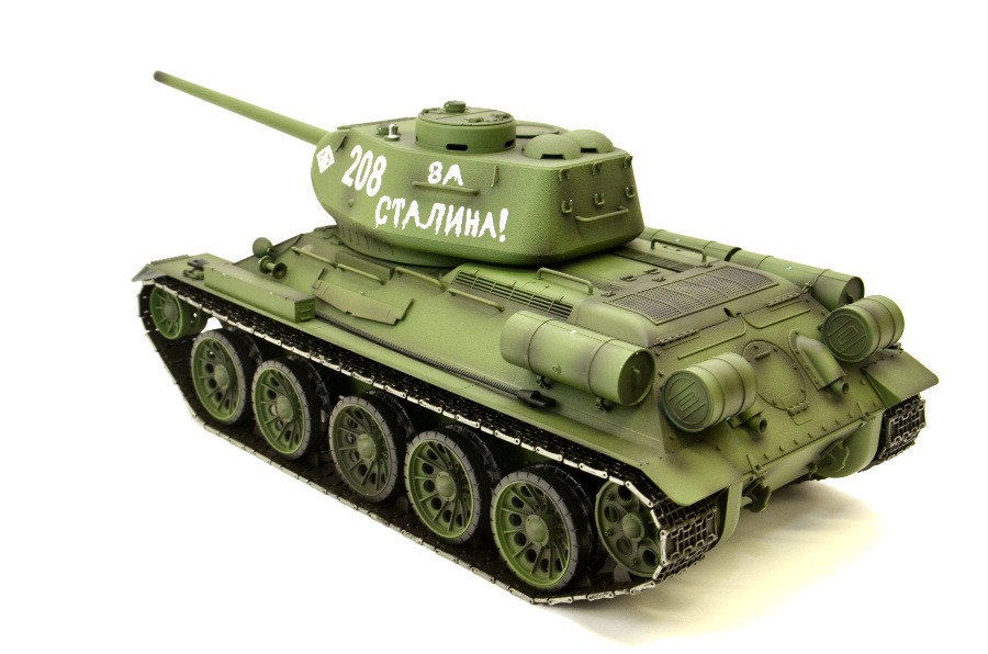 RC Panzer "Russischer T-34/85" 1:16 Heng Long -Rauch&Sound + Stahlgetriebe und 2,4Ghz - V7.0-8509