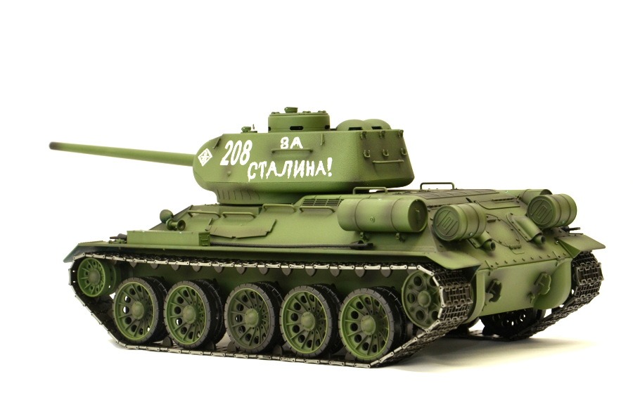 RC Panzer "Russischer T-34/85" 1:16 Heng Long -Rauch&Sound + Stahlgetriebe und 2,4Ghz - V7.0-8501
