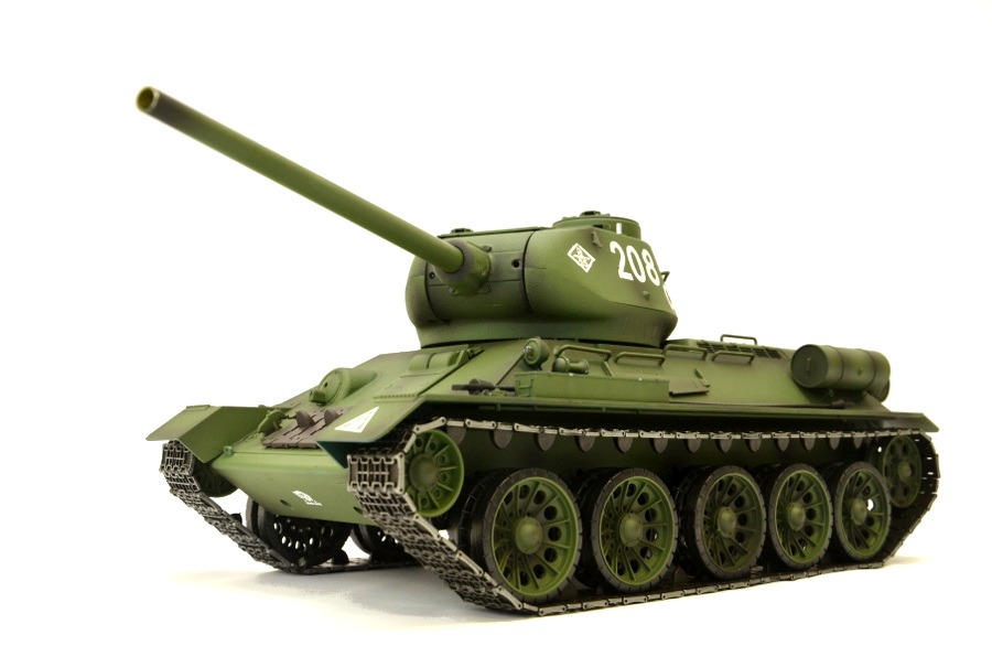 RC Panzer "Russischer T-34/85" 1:16 Heng Long -Rauch&Sound + Stahlgetriebe und 2,4Ghz - V7.0-0