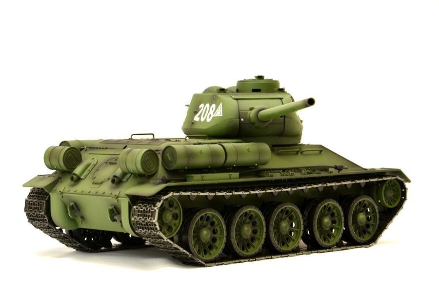 RC Panzer "Russischer T-34/85" 1:16 Heng Long -Rauch&Sound + Stahlgetriebe und 2,4Ghz - V7.0-8510