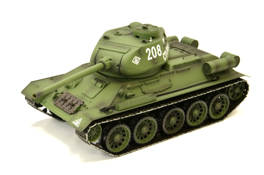 RC Panzer "Russischer T-34/85" 1:16 Heng Long -Rauch&Sound + Stahlgetriebe und 2,4Ghz - V7.0-8503