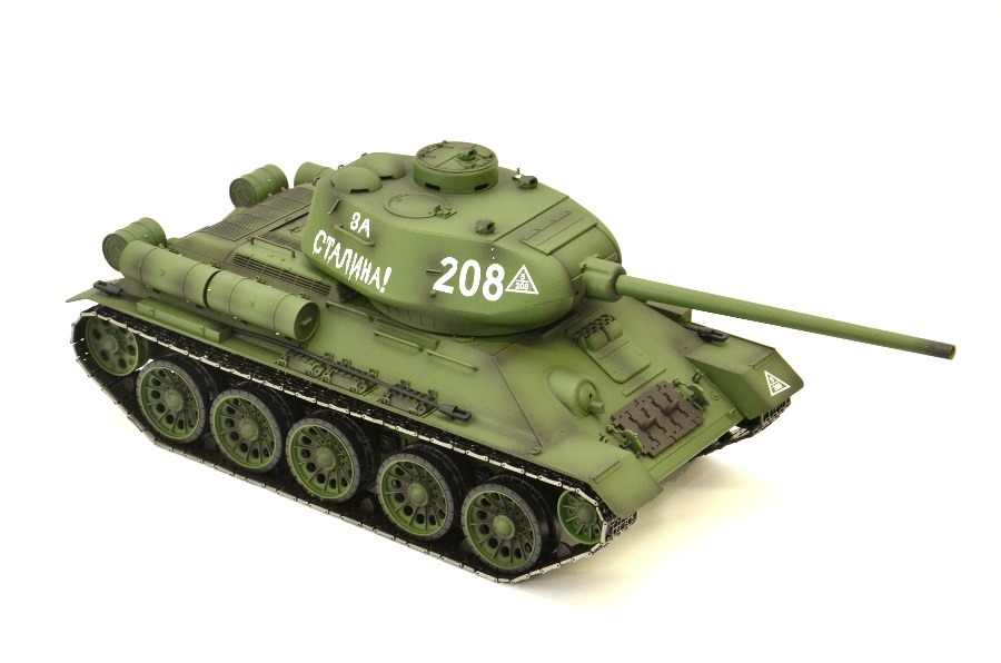 RC Panzer "Russischer T-34/85" 1:16 Heng Long -Rauch&Sound + Stahlgetriebe und 2,4Ghz - V7.0-8500