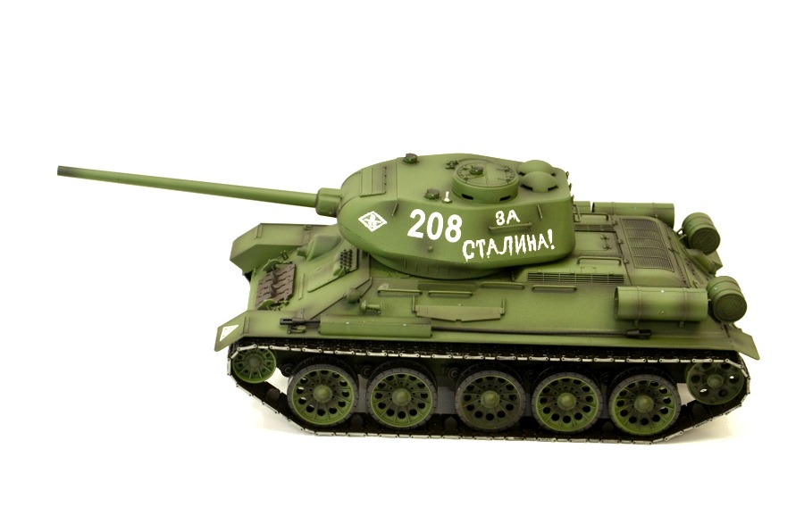 RC Panzer "Russischer T-34/85" 1:16 Heng Long -Rauch&Sound + Stahlgetriebe und 2,4Ghz - V7.0-8508
