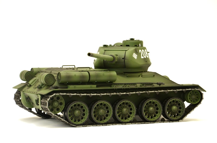 RC Panzer "Russischer T-34/85" 1:16 Heng Long -Rauch&Sound + Stahlgetriebe und 2,4Ghz - V7.0-8507
