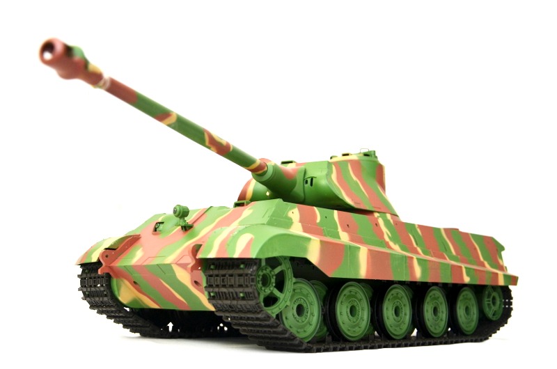 RC Panzer "Deutscher Königstiger" 1:16 Heng Long mit Rauch und Sound , Metallgetriebe und 2,4Ghz Fernsteuerung -Upgraded Version-8286