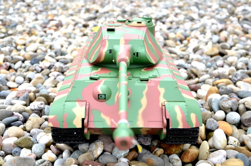 RC Panzer "Deutscher Königstiger" 1:16 Heng Long mit Rauch und Sound , Metallgetriebe und 2,4Ghz Fernsteuerung -Upgraded Version-8281