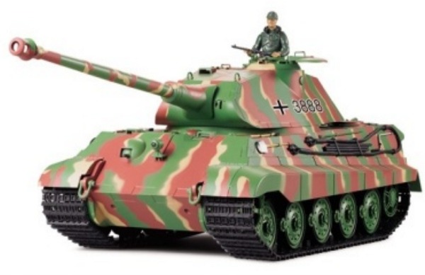 RC Panzer "Deutscher Königstiger" 1:16 Heng Long mit Rauch und Sound , Metallgetriebe und 2,4Ghz Fernsteuerung -Upgraded Version-0
