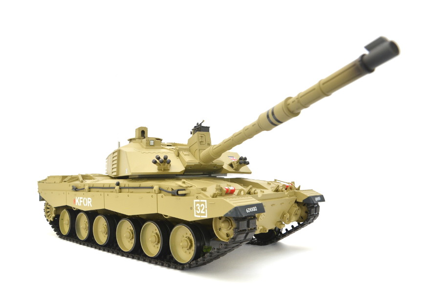 RC Panzer "Britischer Challenger 2" Heng Long 1:16 mit Rauch&Sound und Stahlgetriebe -2,4Ghz -V7.0-10875