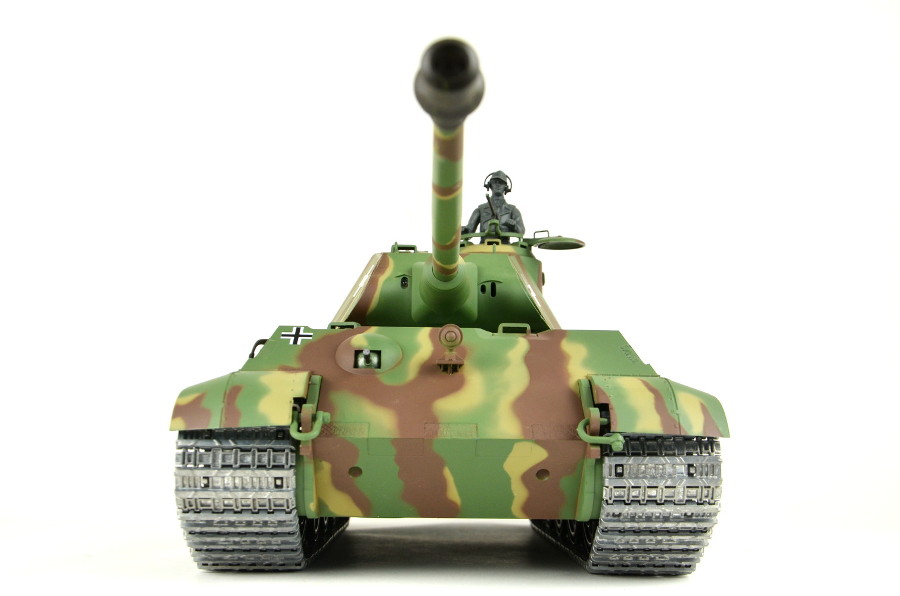 RC Panzer "Deutscher Königstiger" 1:16 Heng Long mit Rauch&Sound, Metallgetriebe,Metallketten und 2,4Ghz Funke -PRO-12214