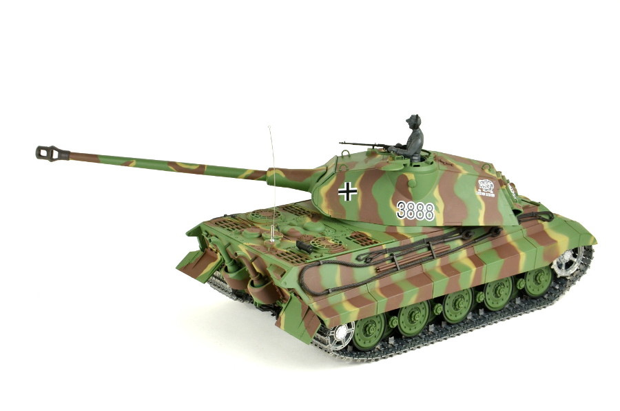 RC Panzer "Deutscher Königstiger" 1:16 Heng Long mit Rauch&Sound, Metallgetriebe,Metallketten und 2,4Ghz Funke -PRO-12224