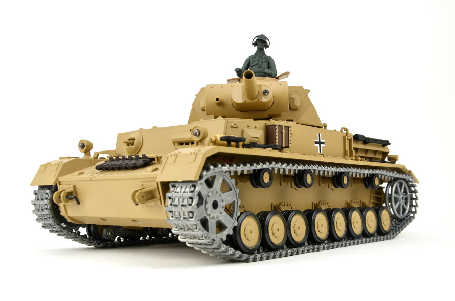 RC Panzer "Kampfwagen IV Ausf.F-1" Heng Long 1:16 Grau mit R&S+Metallgetriebe+Metallketten +2,4Ghz -PRO -V7.0-0