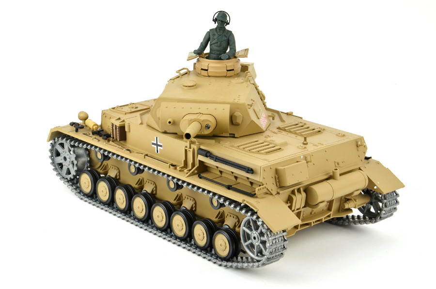 RC Panzer "Kampfwagen IV Ausf.F-1" Heng Long 1:16 Grau mit R&S+Metallgetriebe+Metallketten +2,4Ghz -PRO -V7.0-12163