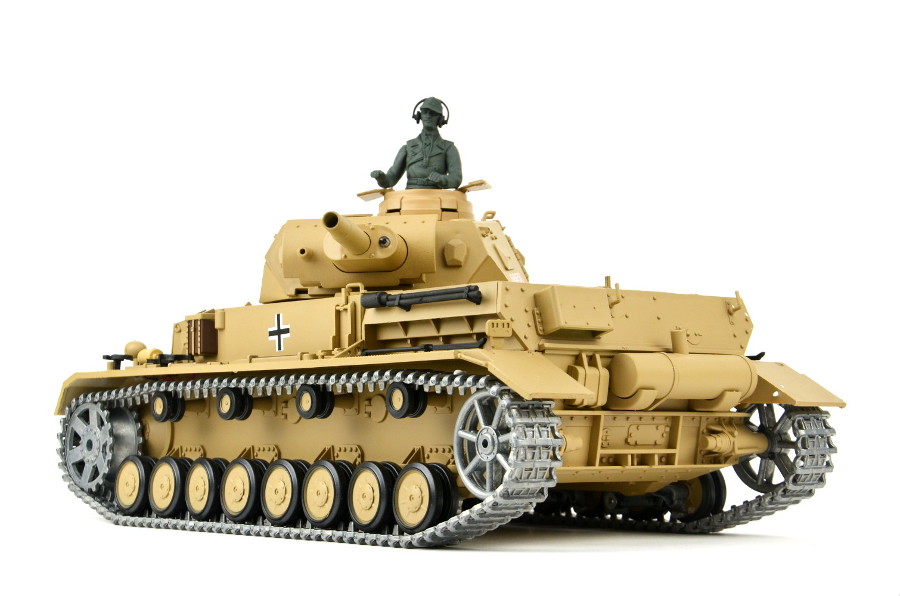 RC Panzer "Kampfwagen IV Ausf.F-1" Heng Long 1:16 Grau mit R&S+Metallgetriebe+Metallketten +2,4Ghz -PRO -V7.0-12157