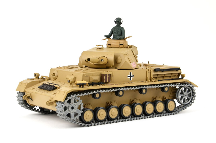 RC Panzer "Kampfwagen IV Ausf.F-1" Heng Long 1:16 Grau mit R&S+Metallgetriebe+Metallketten +2,4Ghz -PRO -V7.0-12156