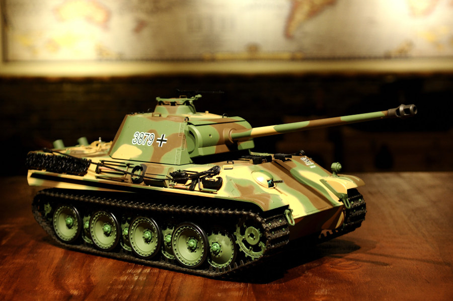 RC Panzer "Panther G" Heng Long 1:16 mit Rauch&Sound und Stahlgetriebe - 2,4Ghz -V 7.0-0