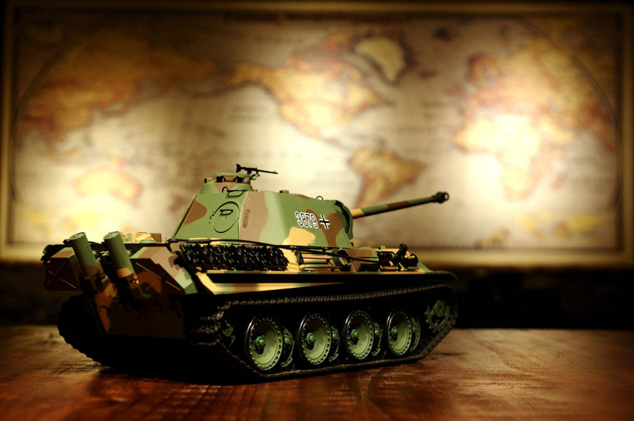 RC Panzer "Panther G" Heng Long 1:16 mit Rauch&Sound und Stahlgetriebe - 2,4Ghz -V 7.0-12736