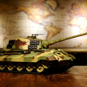 RC Panzer "Deutscher Königstiger - Henschelturm" 1:16 Heng Long mit Rauch und Sound, Metallgetriebe+Metallketten+2,4Ghz -V 7.0 - PRO mit RRZ-0