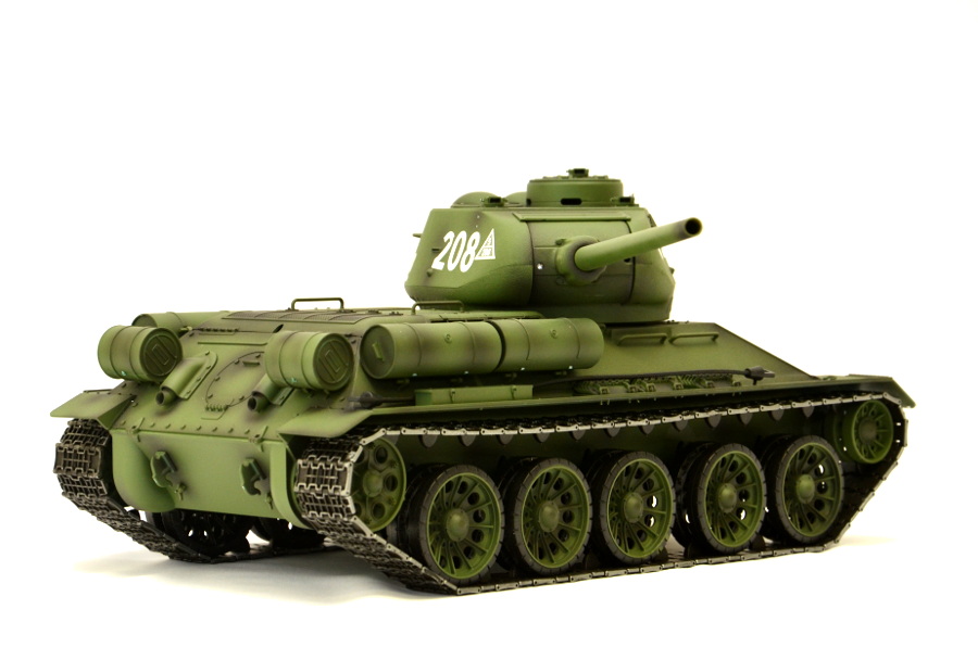 RC Panzer "Russischer T-34/85" 1:16 Heng Long -Rauch&Sound + 2,4Ghz - V 7.0 - PRO Modell-13018