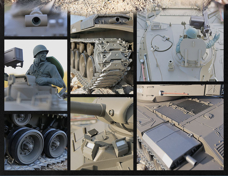 RC Panzer M41 A3 "WALKER BULLDOG" Heng Long 1:16 mit R&S, Metallgetriebe und Metallketten -2,4Ghz V7.0 -PRO-14002