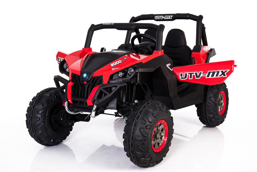 Kinderfahrzeug - Elektro Auto "Buggy 04" - 2x 12V7AH Akku,4 Motoren- 2,4Ghz, Allrad+MP3+Ledersitz+EVA-14123