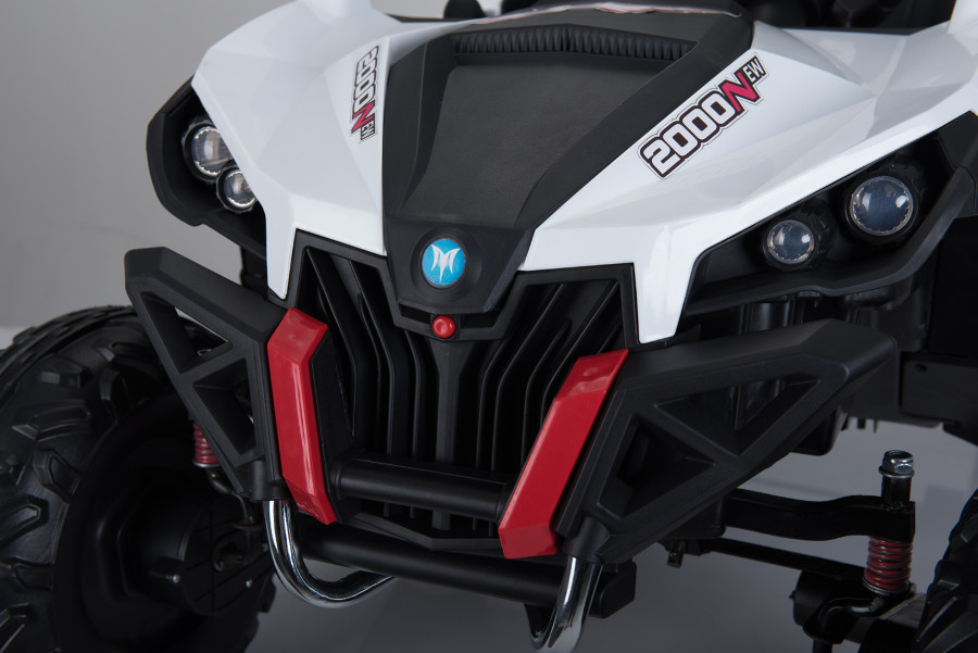 Kinderfahrzeug - Elektro Auto "Buggy 04" - 2x 12V7AH Akku,4 Motoren- 2,4Ghz, Allrad+MP3+Ledersitz+EVA-14125