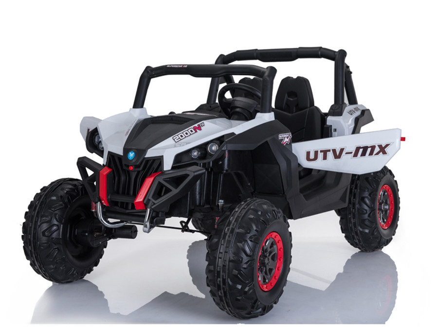 Kinderfahrzeug - Elektro Auto "Buggy 04" - 2x 12V7AH Akku,4 Motoren- 2,4Ghz, Allrad+MP3+Ledersitz+EVA-14115