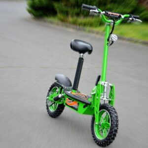 E-Scooter bis zu 40 km/h schnell - mit 25km Reichweite, 36V | 1000W | 12AH Akku, mit Sitz, Bremsen und Lichter -C002G-0