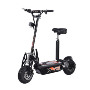 E-Scooter bis zu 35 km/h schnell - mit 25km Reichweite, 36V | 1000W | 12AH Akku, mit Sitz, Bremsen und Lichter -C001-0