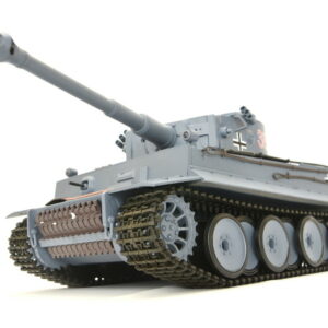 RC Panzer "German Tiger I" Heng Long 1:16 Grau, Rauch&Sound+Stahlgetriebe und 2,4Ghz -V 7.0-0