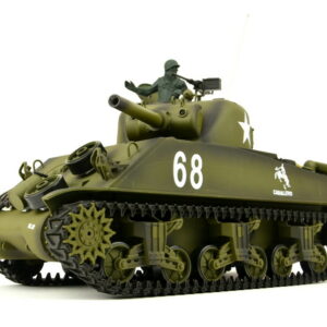 RC Panzer "US M4A3 Sherman" Heng Long 1:16 mit Rauch&Sound+Stahlgetriebe und 2,4Ghz -V 7.0 - Upg-0
