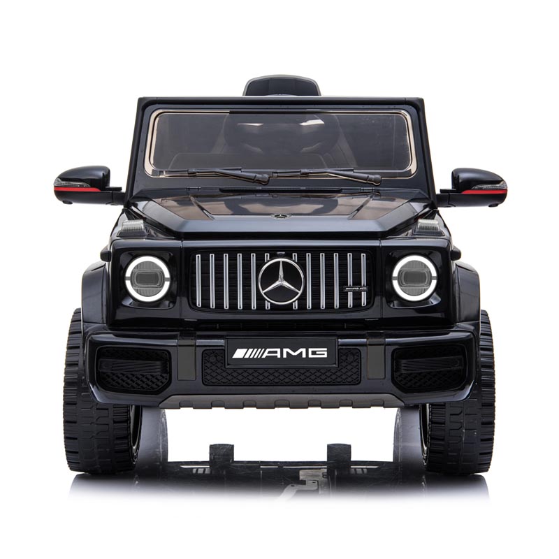 Kinderfahrzeug - Elektro Auto "Mercedes G63 AMG" - Lizenziert - 12V7AH Akku,2 Motoren- 2,4Ghz Fernsteuerung, MP3+Ledersitz+EVA-Schwarz-14685