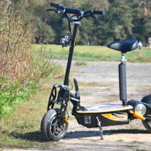 E-Scooter bis zu 35 km/h schnell - mit 25km Reichweite, 48V | 1500W | 12AH Akku, mit Bremsen und Lichter "Captain"-0