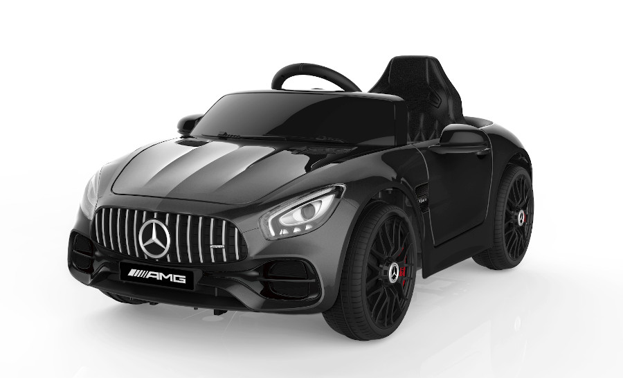 Kinderfahrzeug - Elektro Auto "Mercedes AMG GT" - lizenziert - 12V, 2 Motoren- 2,4Ghz, MP3, Ledersitz+EVA-14990