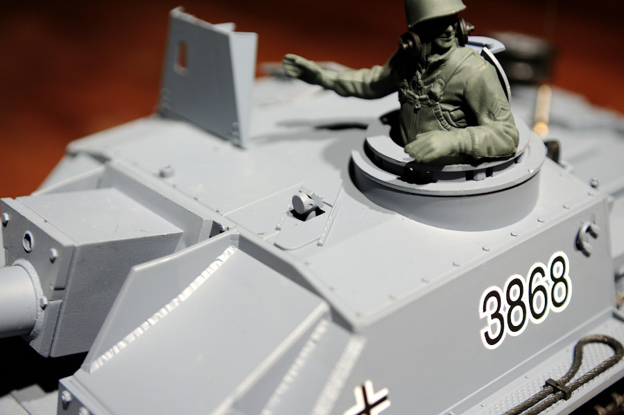 RC Panzer "Sturmgeschütz III" - Stug 3 Heng Long 1:16 Grau, Rauch&Sound, Metallgetriebe und 2,4Ghz - PRO-15017