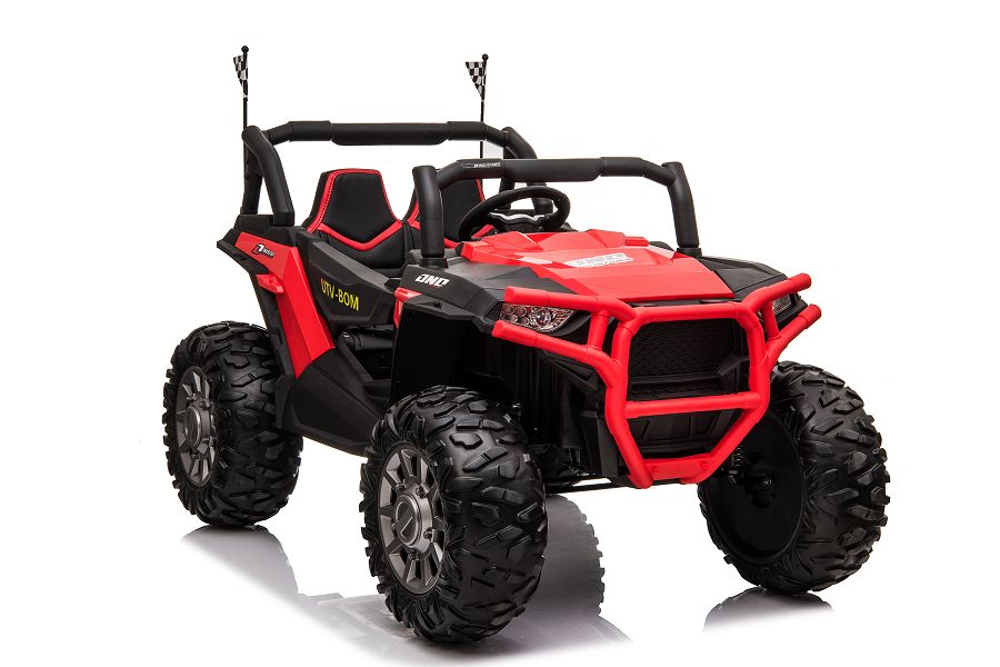 Kinderfahrzeug - Elektro Auto "Buggy 999" - 12V10AH Akku,4 Motoren- 2,4Ghz, Allrad+2 Sitzer+Ledersitz+EVA-18115