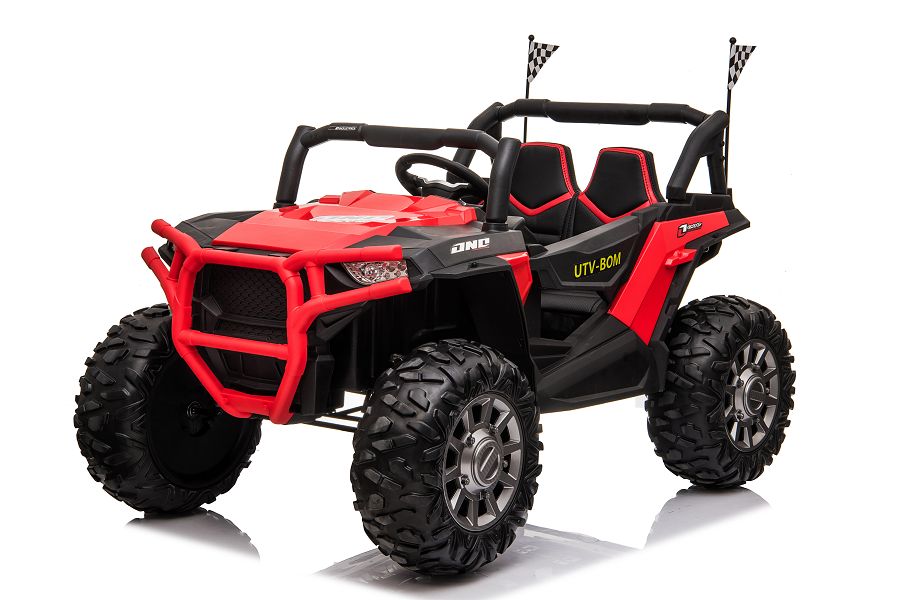 Kinderfahrzeug - Elektro Auto "Buggy 999" - 12V10AH Akku,4 Motoren- 2,4Ghz, Allrad+2 Sitzer+Ledersitz+EVA-18117