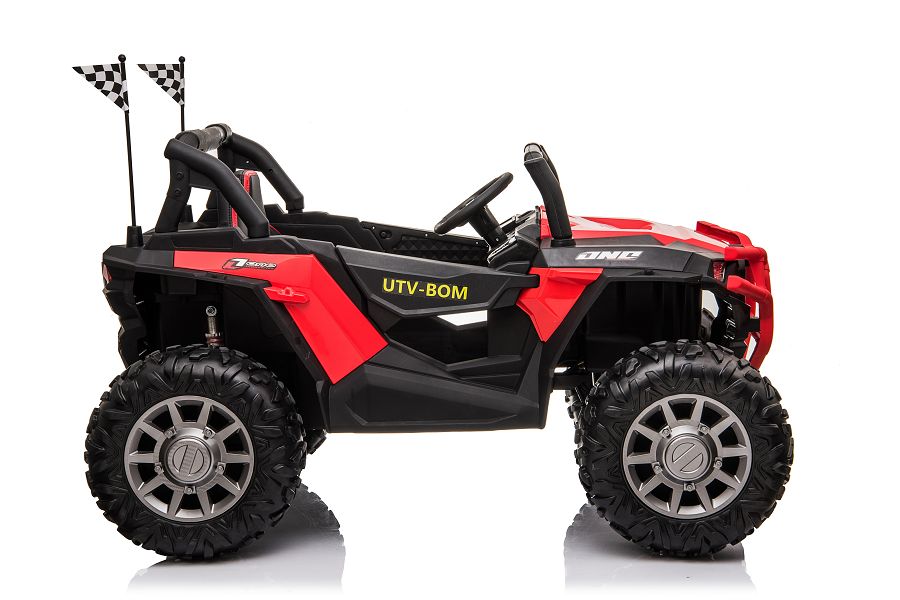 Kinderfahrzeug - Elektro Auto "Buggy 999" - 12V10AH Akku,4 Motoren- 2,4Ghz, Allrad+2 Sitzer+Ledersitz+EVA-18107