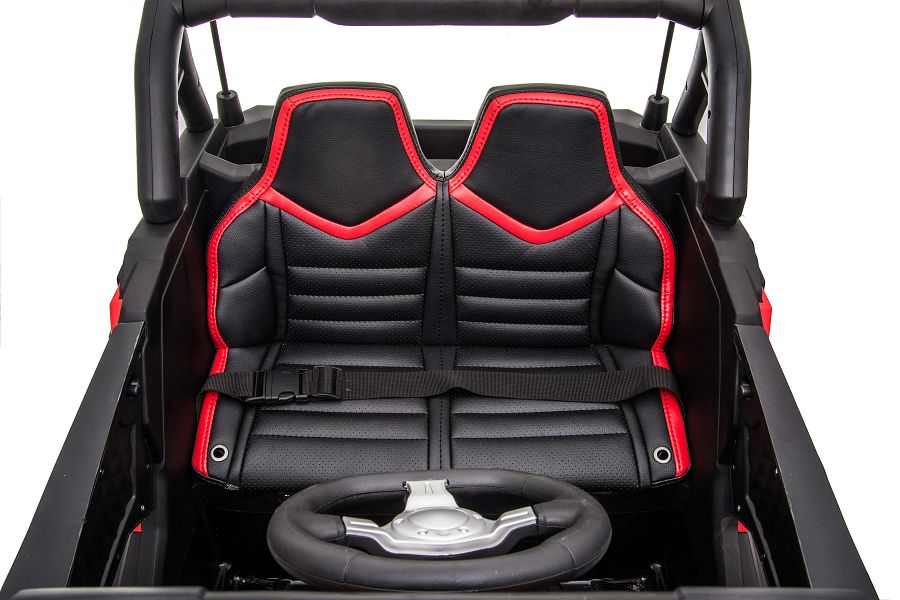 Kinderfahrzeug - Elektro Auto "Buggy 999" - 12V10AH Akku,4 Motoren- 2,4Ghz, Allrad+2 Sitzer+Ledersitz+EVA-18111