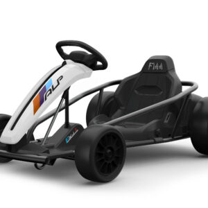 Kinder Elektroauto "e-Gokart" mit 24V und Driftfunktion + 2x 12V9AH Akku und 2 Motoren- weiss-0