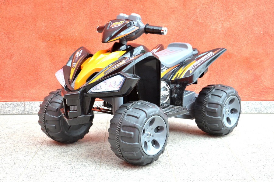 Kinderfahrzeug - Elektro Kinderquad Schwarz, 2x12V Motoren - 12V7Ah Akku-15491