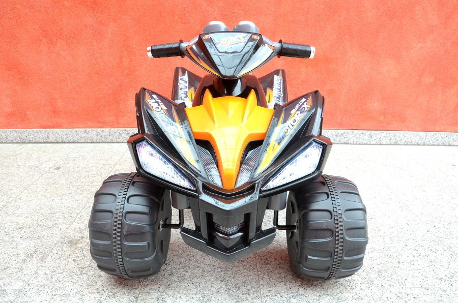 Kinderfahrzeug - Elektro Kinderquad Schwarz, 2x12V Motoren - 12V7Ah Akku-15486