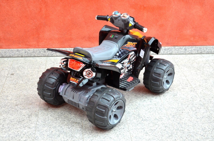 Kinderfahrzeug - Elektro Kinderquad Schwarz, 2x12V Motoren - 12V7Ah Akku-15485