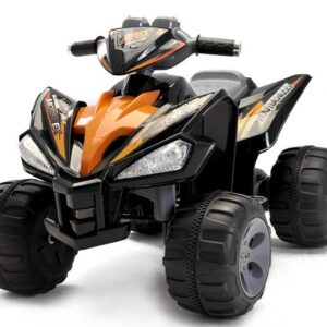 Kinderfahrzeug - Elektro Kinderquad Schwarz, 2x12V Motoren - 12V7Ah Akku-0
