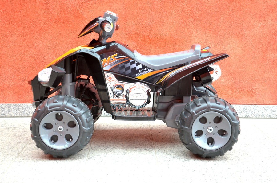 Kinderfahrzeug - Elektro Kinderquad Schwarz, 2x12V Motoren - 12V7Ah Akku-15484