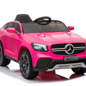 Kinderfahrzeug - Elektro Auto "Mercedes GLC" - lizenziert - 12V Akku,2 Motoren+ 2,4Ghz+Ledersitz+EVA-Pink-0
