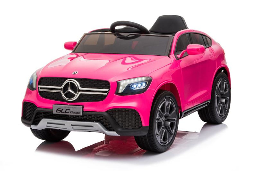Kinderfahrzeug - Elektro Auto "Mercedes GLC" - lizenziert - 12V Akku,2 Motoren+ 2,4Ghz+Ledersitz+EVA-Pink-15382
