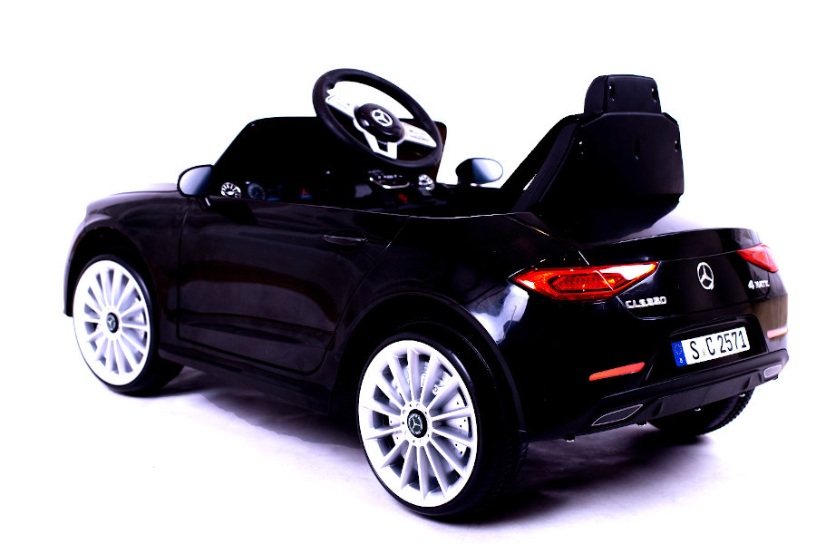 Kinder Elektroauto "Mercedes CLS350" - lizenziert - 12V, 2 Motoren- 2,4Ghz Fernsteuerung, MP3, Ledersitz+EVA-15520