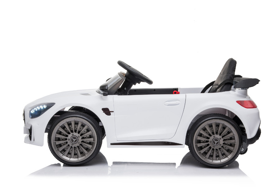 Kinderfahrzeug - Elektro Auto "Mercedes GT R" Mod. 011- lizenziert - 12V4,5AH, 2 Motoren, 2,4Ghz, MP3, Ledersitz+EVA-15647