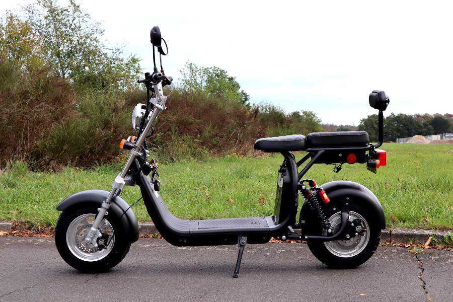 Coco Bike Fat E-Scooter mit Straßenzulassung bis zu 48 km/h schnell - mit Alu Felgen, 60V | 1500W | 20AH Akku -CP1.6-15731
